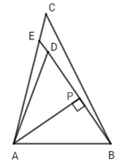Lời giải - Đề kiểm tra 15 phút chương 7: Quan hệ giữa các yếu tố trong tam giác. Các đường đồng quy trong tam giác - Đề số 1 - ảnh 1
