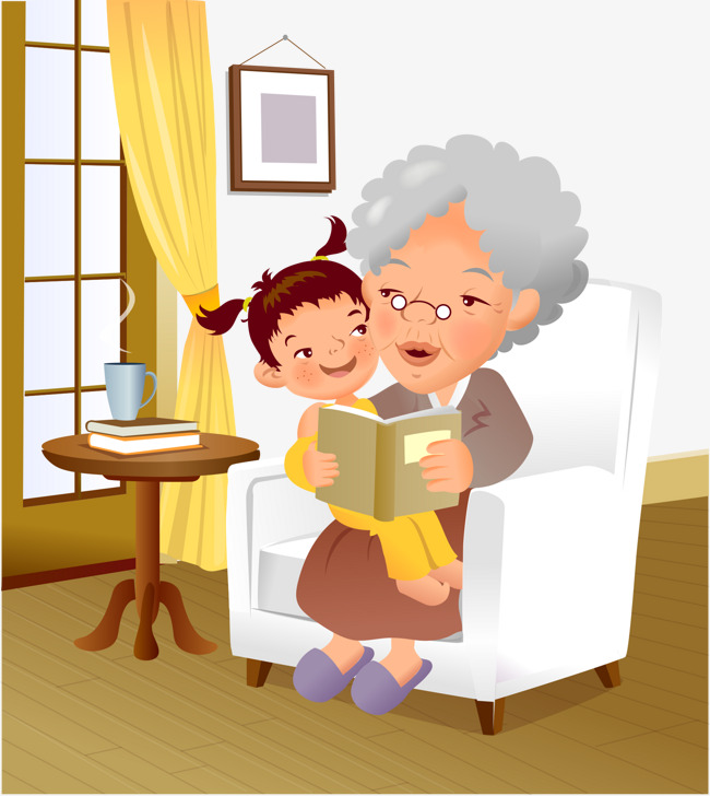 Навещать бабушку на английском. Бабушка с внуками рисунок. Бабушка картинка для детей. Чтение с бабушкой. Бабушка с внуками мультяшные.