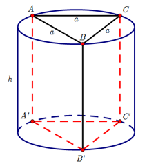 Cho hình lăng trụ tam giác đều (ABC.A\'B\'C\' ) có độ dài cạnh đáy