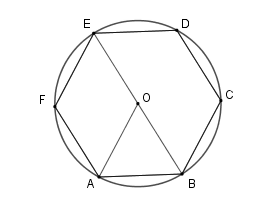 Cho lục giác đều (ABCDEF ) cạnh (a ) nội tiếp đường tròn tâm (