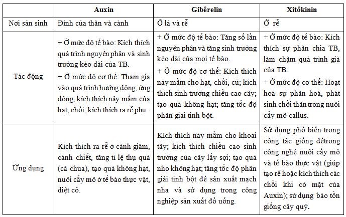 Bài tập hoocmon sinh trưởng thực vật - ảnh 1