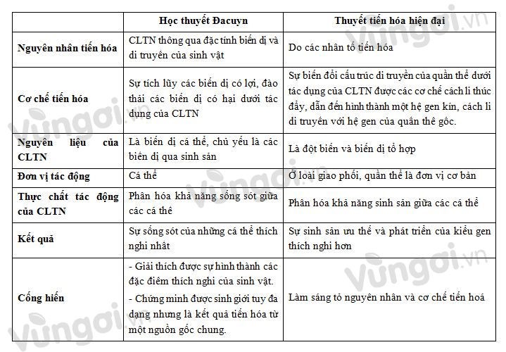 Bài tập học thuyết tiến hóa - ảnh 4